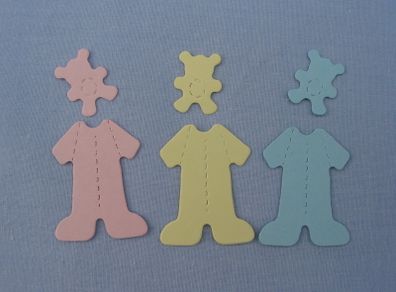 Die Cuts - Bitty Baby Clothes & Teddies x 10.