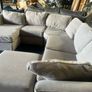 Grey corner sofa set couch Image 5