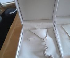 silver chain and pendant