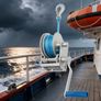 4500 Pound Manual Winch With Nylon with Locking Function Hand Winch with 3 Gear Ratios For Yacht Boat Trailer etc Image 3