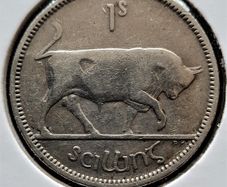 Ireland 1937 Silver Shilling Scarce Key Date