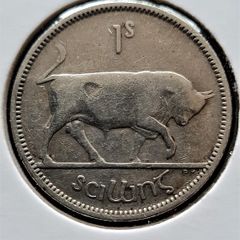 Ireland 1937 Silver Shilling Scarce Key Date