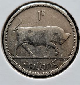 Ireland 1937 Silver Shilling Scarce Key Date