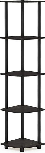 5 shelf Toolless Shelves, Wood, Espresso/Black (FREE POSTAGE)