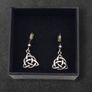 Vintage 925 Sterling Silver Celtic Knot Earrings Image 2