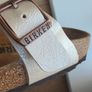 Birkenstock Gizeh Pearl white sandals shoes size 36 Image 4