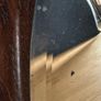 Vintage Oval Oak Wall Mirror with Bevelled Glass Image 3