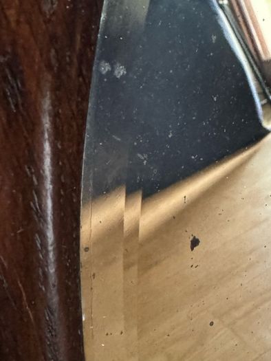 Vintage Oval Oak Wall Mirror with Bevelled Glass