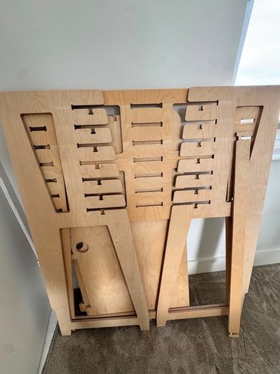 Wood Adjustable Desk Sit/Stand Flying Elephant (Irish brand)