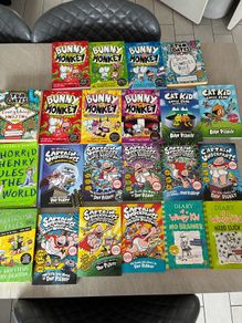 Book bundle Captain Underpants Bunny v Monkey etc