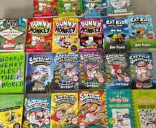 Book bundle Captain Underpants Bunny v Monkey etc
