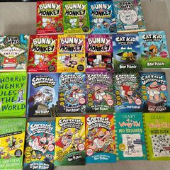 Book bundle Captain Underpants Bunny v Monkey etc