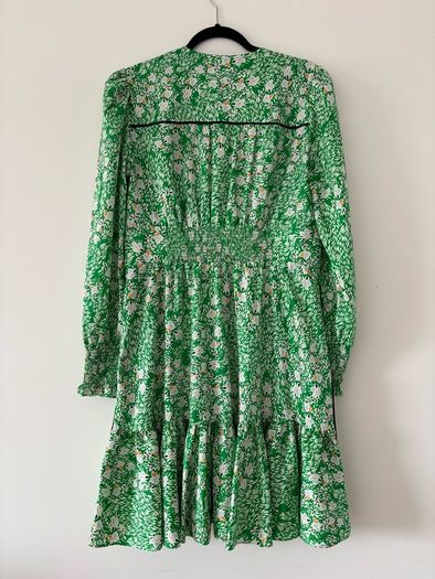 ME+EM Green Floral Fabric Dress