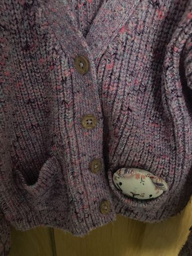 Next girls purple cardigan aged 3-4