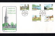 1985 Guernsey Landscapes Definitive Series (6p, 7p, 11p, 30p &amp; GB2) First Day Cover (FDC)
