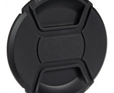 52mm Center Pinch Snap-on Front Lens Cap Cover with Anti-Lost Cord - Universal Camera Lens Protection