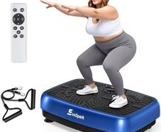 Vibration Plate, 2026 Upgraded 2D & 4D Vibration Plate Exercise Machine with Dual & Triple Motors, Adjustable Speeds, Superior Weight Capacity Vibration Plate for Weight Loss & Lymphatic