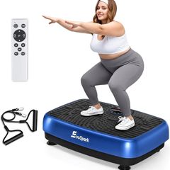 Vibration Plate, 2026 Upgraded 2D & 4D Vibration Plate Exercise Machine with Dual & Triple Motors, Adjustable Speeds, Superior Weight Capacity Vibration Plate for Weight Loss & Lymphatic