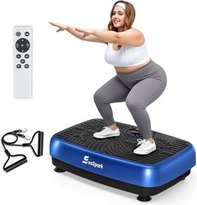 Vibration Plate, 2026 Upgraded 2D & 4D Vibration Plate Exercise Machine with Dual & Triple Motors, Adjustable Speeds, Superior Weight Capacity Vibration Plate for Weight Loss & Lymphatic