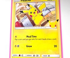 Original Pikachu card 25/25 from the special Pokemon TCG Celebrations 25th Anniversary