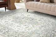 Rugs Living Room Large 200x300cm, Machine Washable Rug for Bedroom, Boho Soft Short Pile Area Rugs, Vintage Non Slip Kitchen Carpet for Dining Room Office, Beige