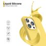 Liquid Silicone Shockproof Case For iPhone 13 Pro Luxury Soft Phone Cover Yellow New - FHT8IP13PLK Image 7