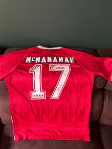 Liverpool Jersey signed my Steve McManaman