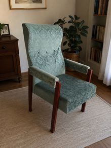 Vintage Style Upholstered Armchair