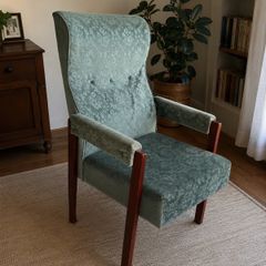 Vintage Style Upholstered Armchair