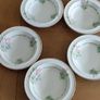 Vintage Portland Pottery Cobridge desert bowls Date Stamped 1956 Floral Scalloped Image 5