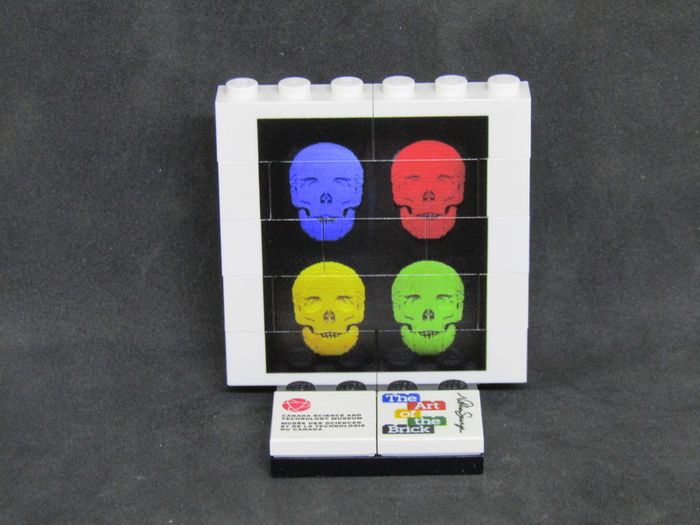 LEGO Rare The Art Of The Brick By Nathan Sawaya Lego Printed Museum Exhibit Limited Edition Promo The Colored Skulls The Art Of The Brick Lego
