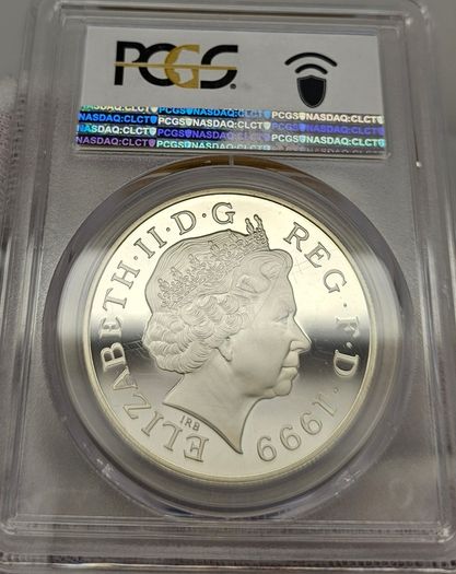 United Kingdom 1999 Silver Proof 5 Pounds Princess Diana Commemorative Coin PCGS PR68DCAM