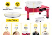 350w Pottery Wheel Machine 25cm Ceramic Clay Art Craft Lcd Control