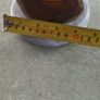 RARE  Senegal Decorated Cow Horn signed ABND. On marble plinth. Image 6