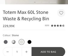 Joseph Totem Max 60l kitchen bin