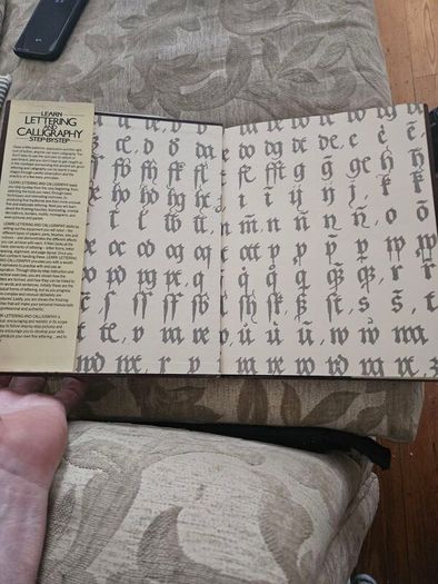 Learn Lettering And Calligraphy Step-by-step. By Gail And Christopher Lawther. Large Volume Hardback With Dustjacket In Good Condition.  See Photos For Same.