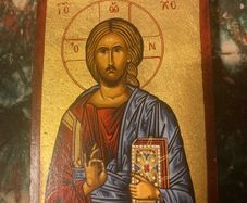 Religious icon made in Greece free postage