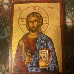 Religious icon made in Greece free postage