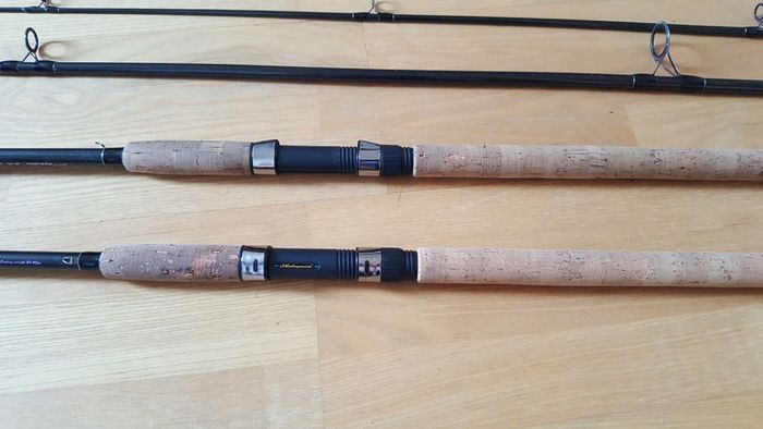 A pair of Shakespeare's spinning rods.