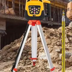 Rechargeable 360 Rotation Laser Level Auto Self-Leveling Vertical Horizontal Scanning Professional Measurement Construction Tool kit with receiver etc