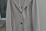 German brand Barbara Lebek - WOOL Coat - Taupe Cream - DE 38 UK 12 - BNWT RRP 230
