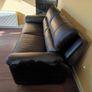 Samuel Black Leather 3 Seater Sofa by Murphy Home Image 2