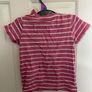 Pink stripes girl's top 92 Polarn O Pyret Image 2
