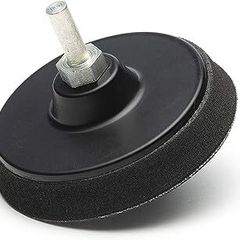 Glass Polish 12012 PSA Self-Stick Spindle Pad, M6 Thread with Drill Attachment | Electric Drill Backer | 75 mm
