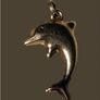 Pristine Vintage 9ct Gold Dolphin Charm / Pendant Image 4
