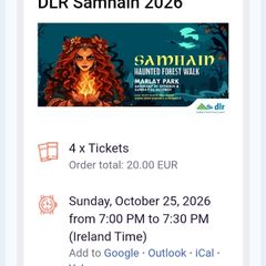 Samhain Tickets Sunday 7pm