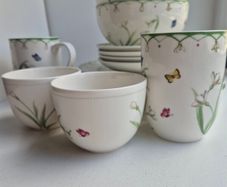 Villeroy & Boch Spring Awakening Porcelain Set Bowls, Cups, Plates