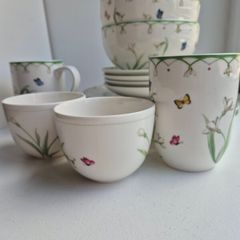 Villeroy & Boch Spring Awakening Porcelain Set Bowls, Cups, Plates