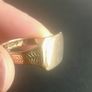 9ct gold signet ring size U Image 3