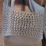 Silver embellished heel sandals, size 6 Image 7